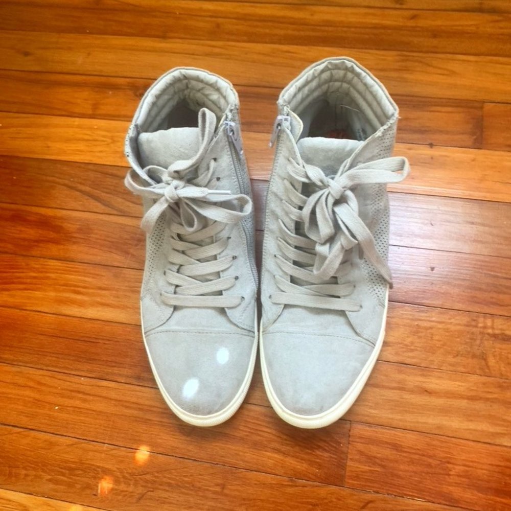 Gently Used Gray Steve Madden Sneakers, Size 10